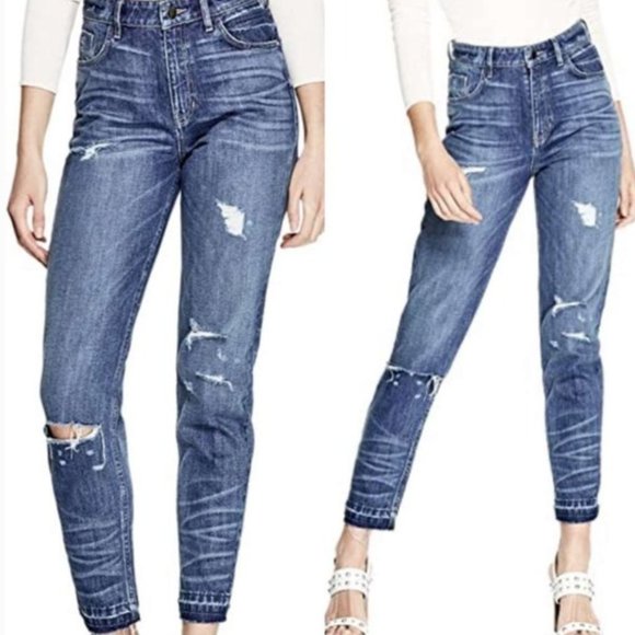 Guess Denim - Guess Women’s 80s Fit High Waist Distressed